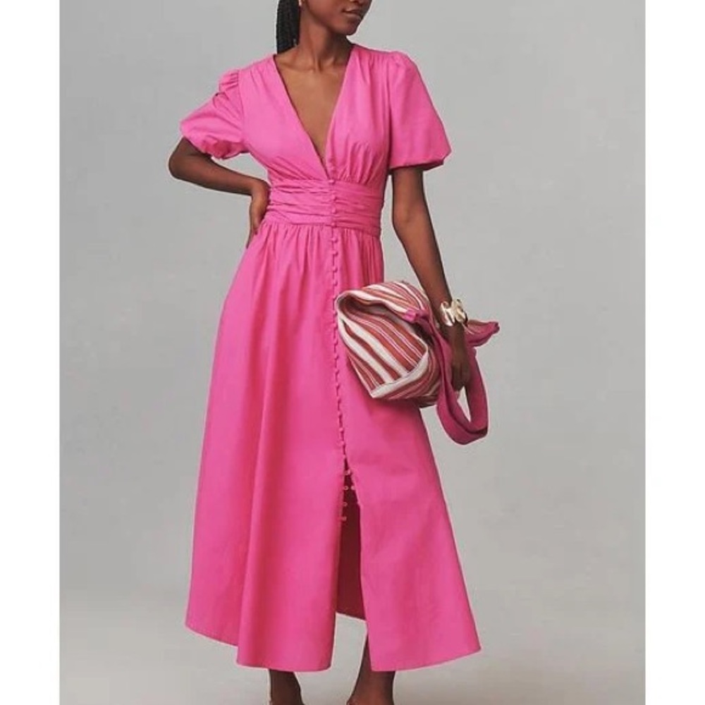 Katerina Button Front Dress